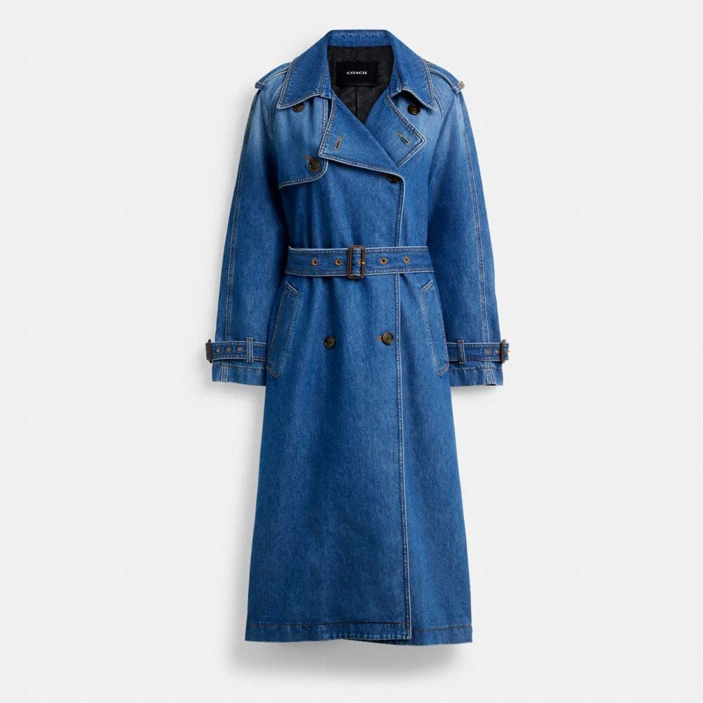 Coach Denim Trench NWT - Picture 12 of 12